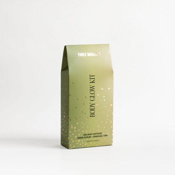 THREE WARRIORS Body Glow Kit - Dárková samoopalovací sada BODY GLOW KIT