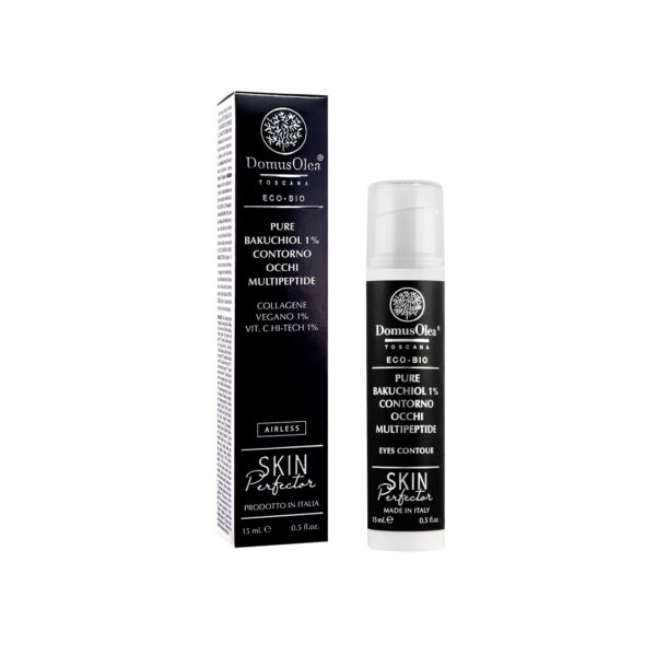 Domus Olea Toscana Pure Bakuchiol 0,1 % Contorno Occhi Multipeptide - Čistý Bakuchiol 1% multipeptidová noční péče na oční kontury