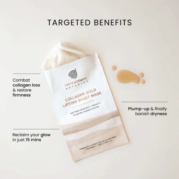 Collagen Gold Lifting Sheet Mask – 4 pack | Anti-age kolagenová maska s koloidním zlatem 4
