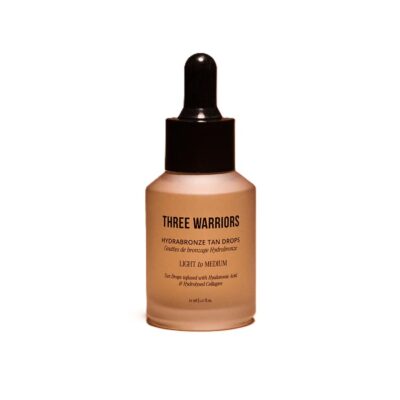 Three Warriors Hydrabronze Tanning Drops Kapky pro přirozené opálení a hydrataci pleti light-medium