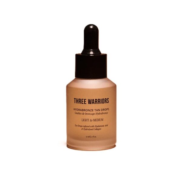 Three Warriors Hydrabronze Tanning Drops Kapky pro přirozené opálení a hydrataci pleti light-medium