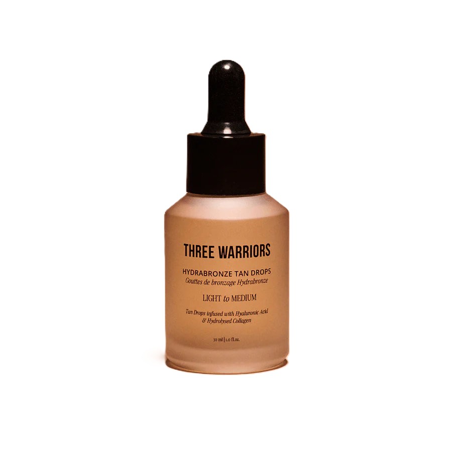 Three Warriors Hydrabronze Tanning Drops Kapky pro přirozené opálení a hydrataci pleti light-medium
