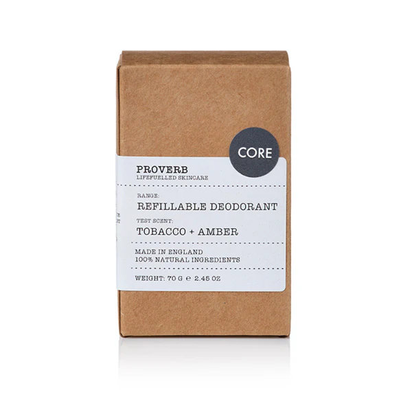 Proverb Deodorant Refills - Deodorant náplň TOBACCO & AMBER – CORE